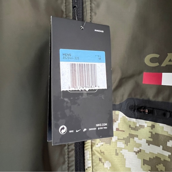 NIKE ARIZONA CARDINALS NFL SALUTE TO SERVICE SHIELD JACKET SIZE M Green Camo - Picture 2 of 8